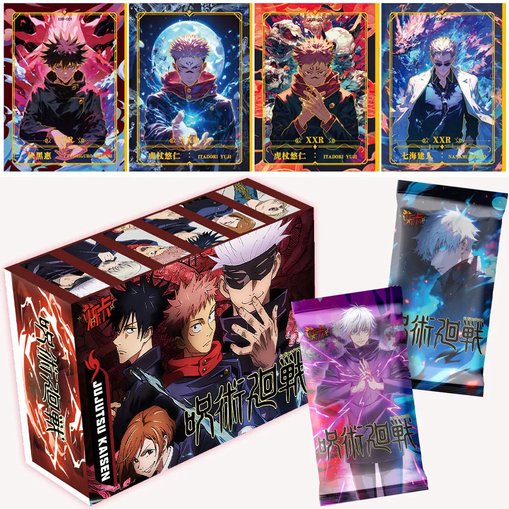 

New SHUOKA Jujutsu Kaisen Cards Rare SMR XXR SNR Card Anime Characters Satoru Gojo Kugisaki Nobara Miwa Kasum Flash Card