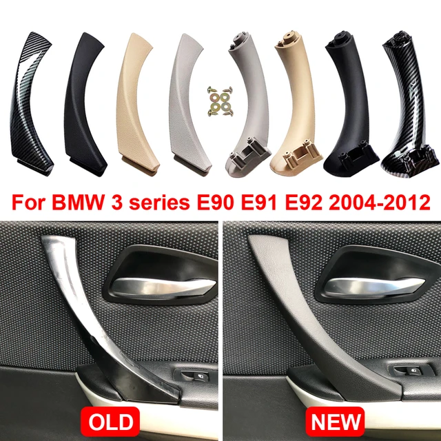 Poignée intérieure de voiture pour BMW, panneau de porte, garniture de  nervure, gris beige noir, gauche droite, série 3 E90, E91, 316, 318, 320,  325, 328 - AliExpress