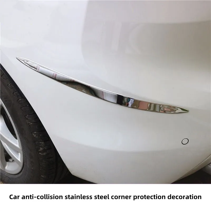 Enhanced Stainless Steel Car Bumper Protector Trim Strip
