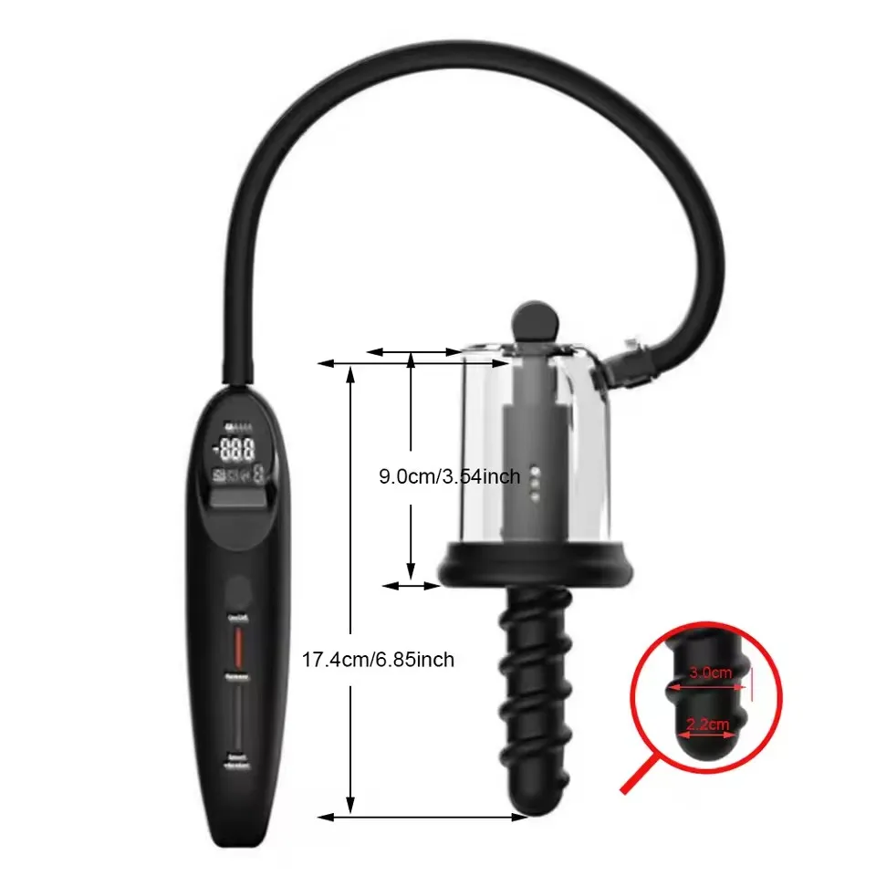 Electric Vibration Sucking Anus Rosebud Pump Vibrating Butt Plug Vacuum Sucker Prostate Massager Male Anal Sex Toys For Men Tool