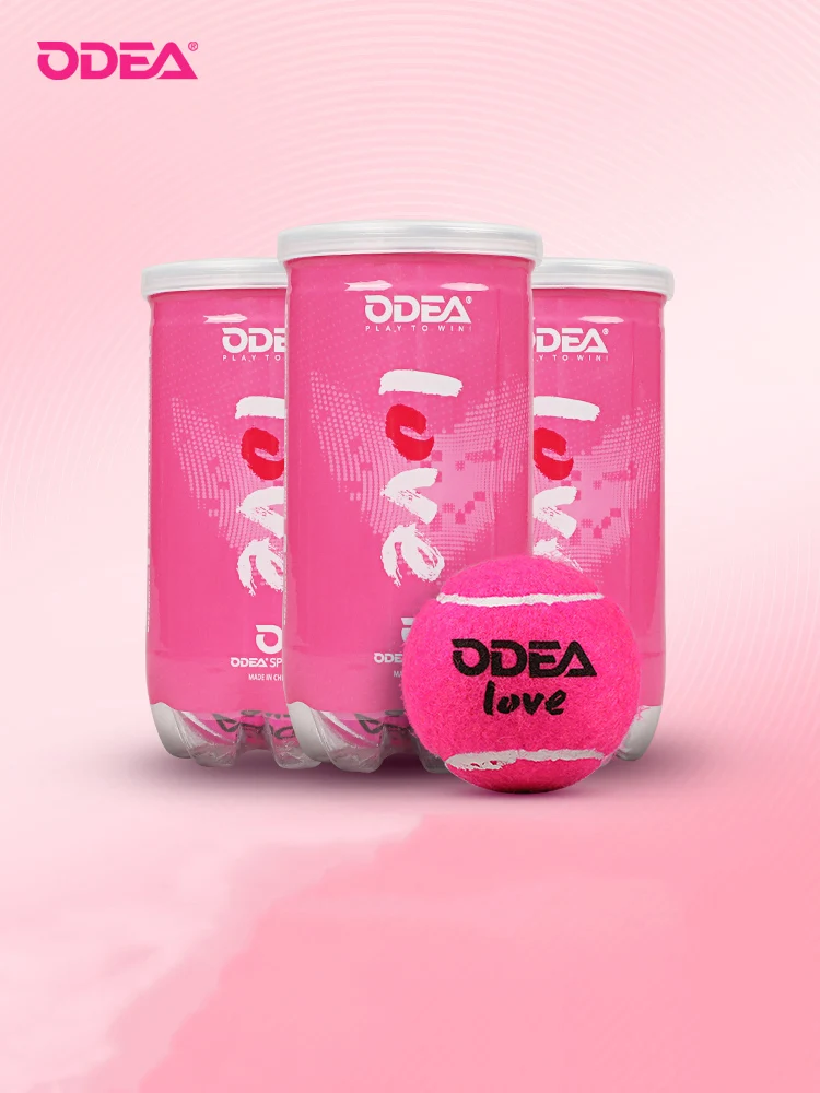 ODEA Training Tennis Ball 2 ball/barrel pink-limited love