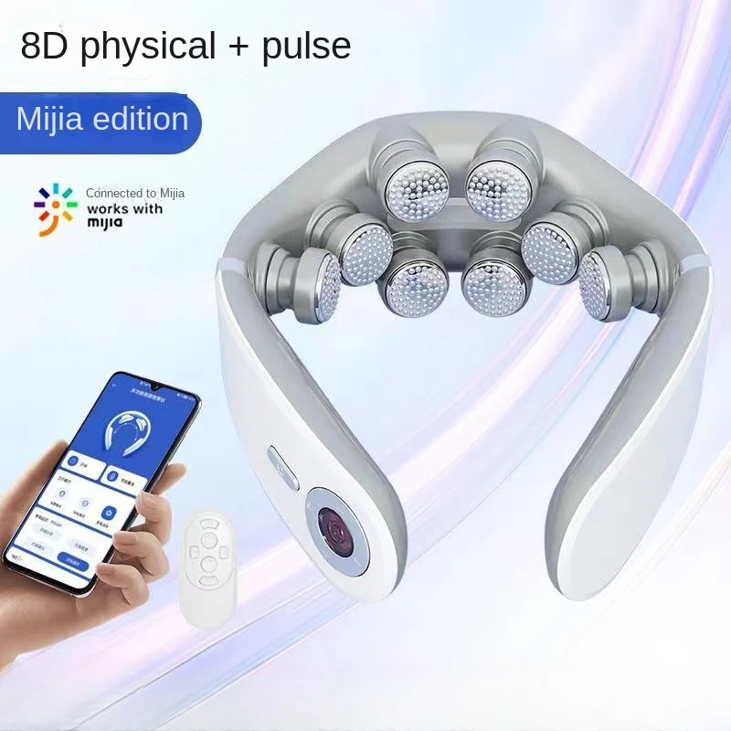 Xiaomi-Instrumento de masaje Cervical 8D, masajeador Cervical y