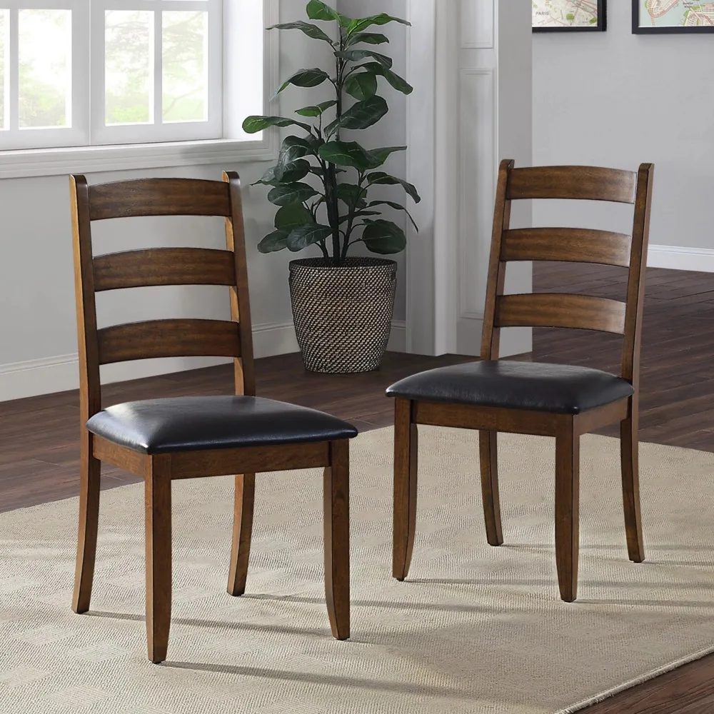 

Granary Modern Farmhouse Ladderback Dining Chairs Set of 2 Aged Brown Ashfreight Free Chair Room Furniture Home