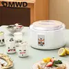 DMWD Fully Automatic Yogurt Maker 1.5L Stainless steel liner Thermostatic Rice wine Enzyme Natto Fermenter With Sealed glass cup 4