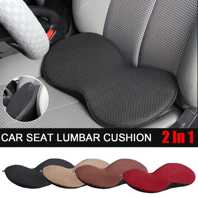 Lumbar Support Office Chair Pillow for Car Seat Cushion Thin Lower Back  Pain Support Driver Road Trip Accessories for Women Men Grey