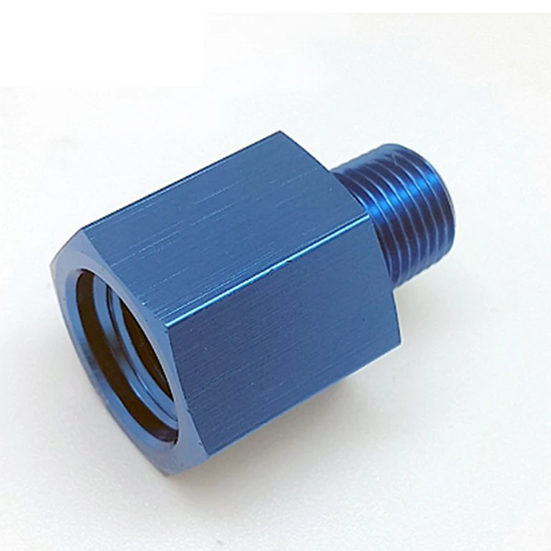 Pressure Gauge Adapter Universal Aluminum Fitting M12x1.5 to 1/8 NPT