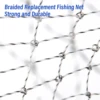Fishing Replacement Landing Net Mesh Dia 35/40/45/50/60/70cm Small/Large Mesh Collapsible Folding Dip Net Fishing Net 5