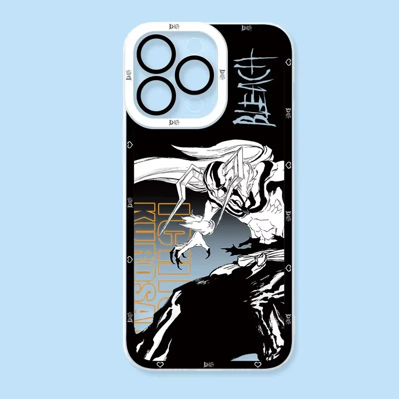 Shockproof Soft Silicone Clear Anime Bleach Ichigo Phone Case Cover