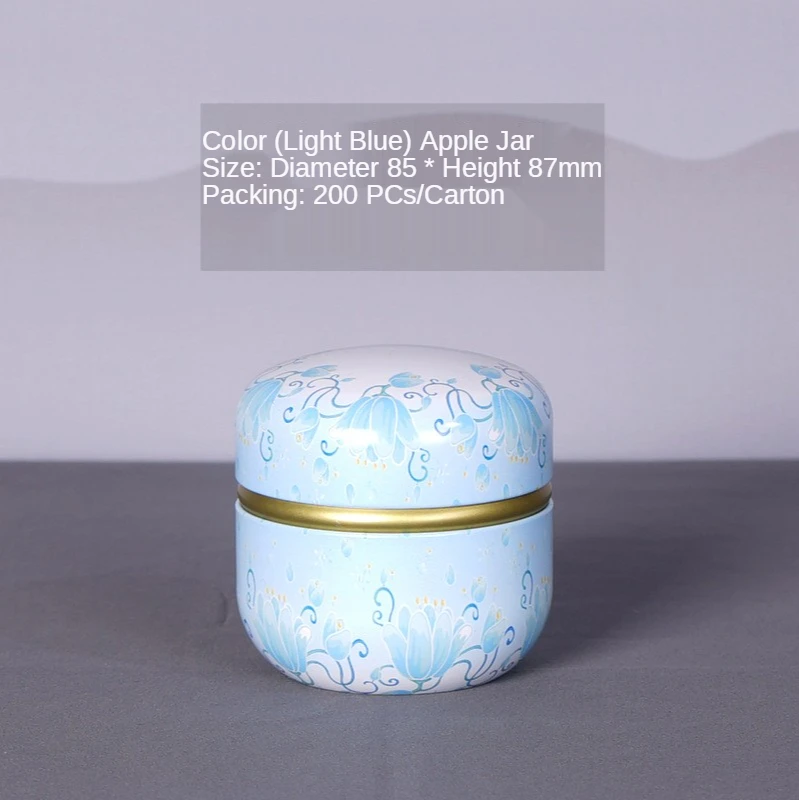 Tea Tin Box 50ml Japanese Style Kitchen Tea Box Jar Storage Holder Sweetmeats Candies Cans Teaware