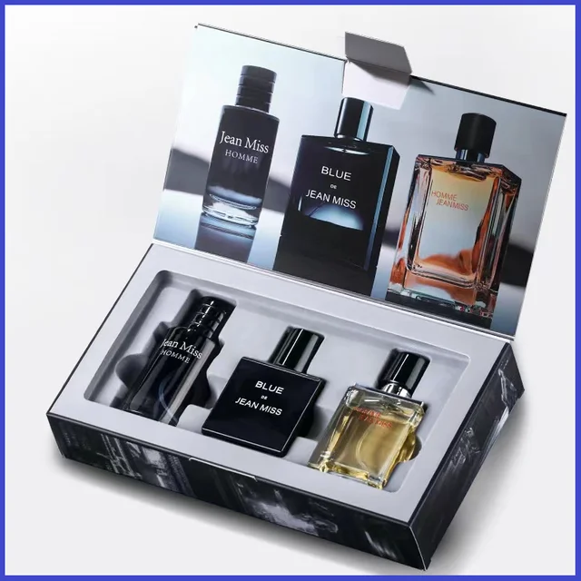 Haute qualité 90ml hommes Parfum Hombre coffret cadeau 3 pièces ensemble Colognes Parfum Fascination Homme Parfums Masculinos durable Parfum Heren 1
