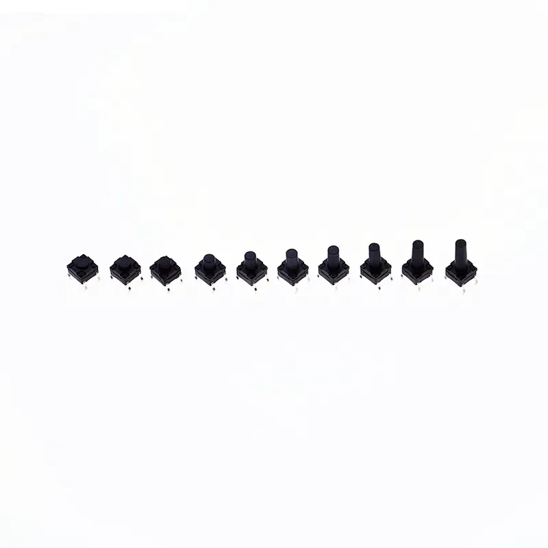 100PCs 10value 6x6 seal waterproof tact switch TV induction button dustproof micro switch assorted kit set