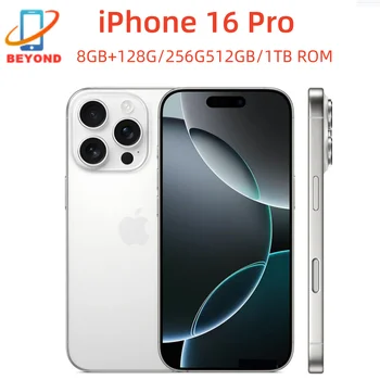 98% New iPhone 16 Pro 6.3" Original Super Retina XDR OLED 128/256/512GB/1TB 8GB Face ID NFC A18Pro Smart Cell Phone 5G