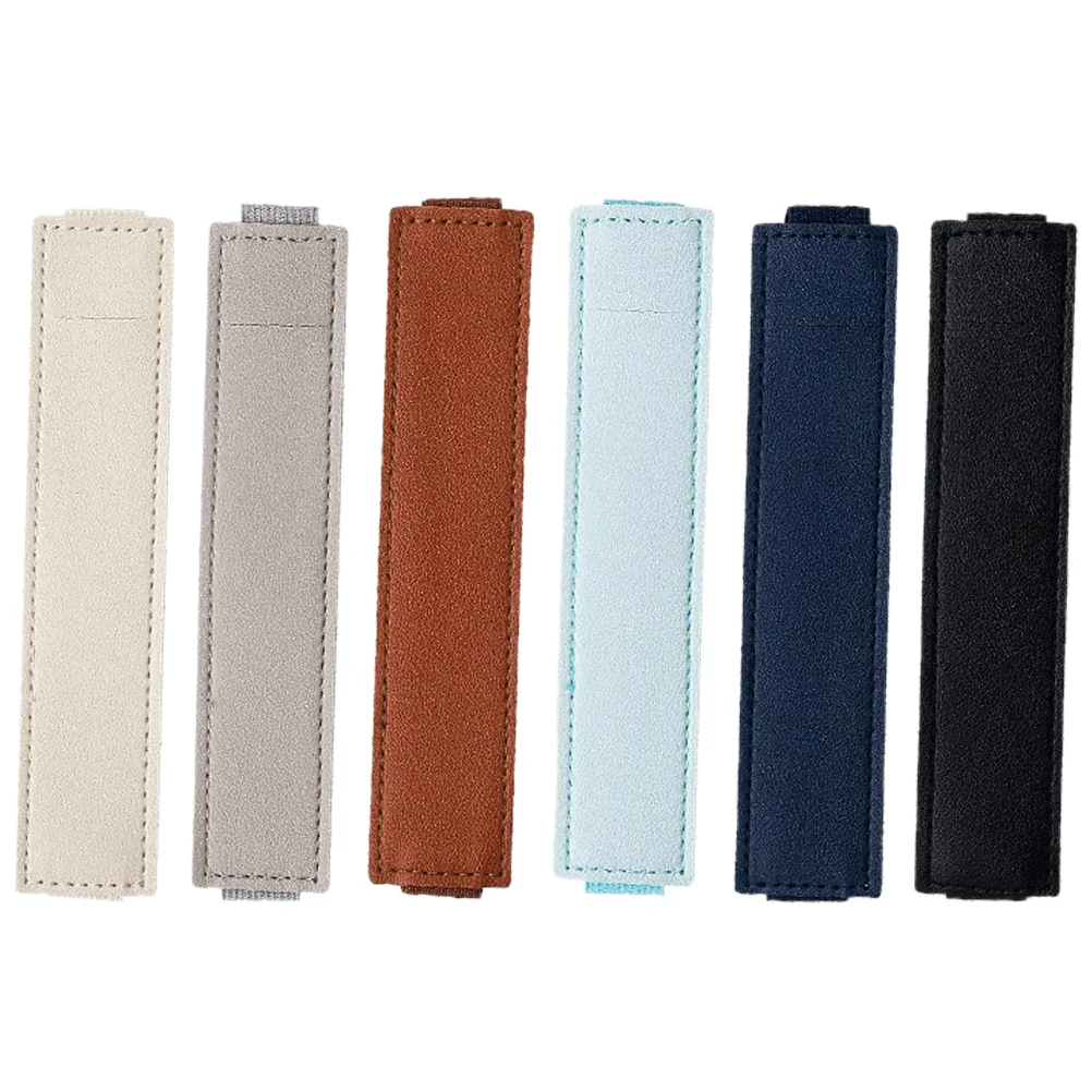 

6pcs Notebook Pen Sleeve with Elastic Band Single Fountain Pen Pouch Pen Storage Bag