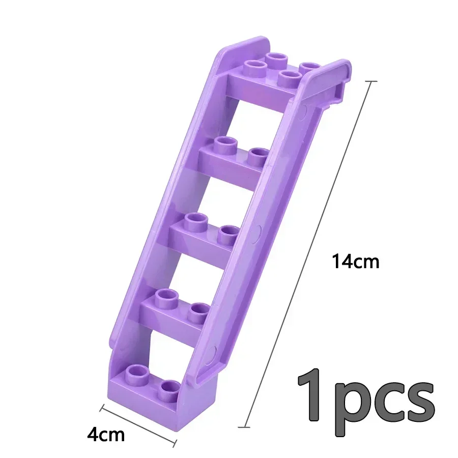 Large Building Blocks Playground Set with Slide, Swing, and Seesaw - Educational Toy