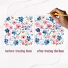 1pc, Floral Reverse Colouring Book, 30 sheets of 100gsm, Relaxing & Creative Lines ‘All You Need Is A Pen Book’ Birthday Gift 4