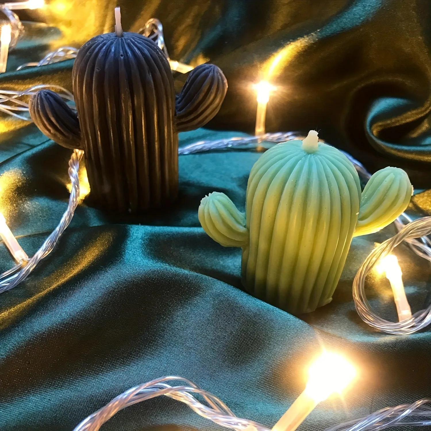 HPiano Moule Silicone 9 Formes Cactus Et Succulentes - Idéal Bougies, Savons Et Résine