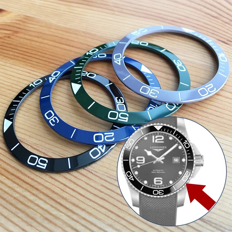 Lunetta In Ceramica Per L Ongines Sports Hydroconquest L3.781 Orologio Automatico Da 41Mm