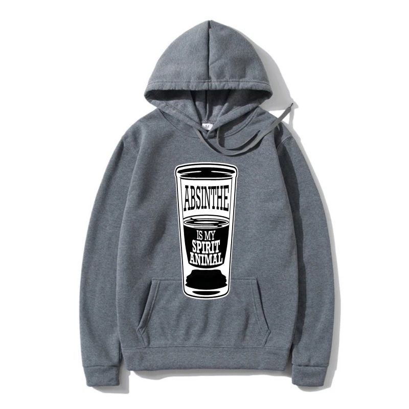 

Hoodies 2022 Ho sale Free shipping Absinthe Is My Spiri-Funny Outerwear-Many Colours