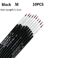 10pcs Black M