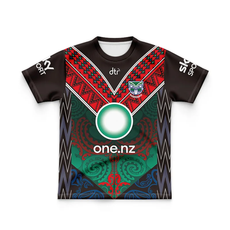 thumbnail image 1 of Réplica de la camiseta ANZAC ROUND para hombre de los New Zealand Warriors para niños de 2024, 1 of 5