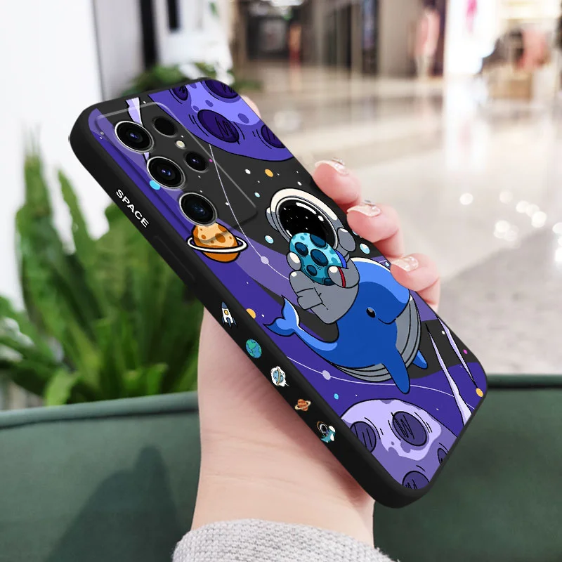 Star Astronaut Silicone Phone Case Cover