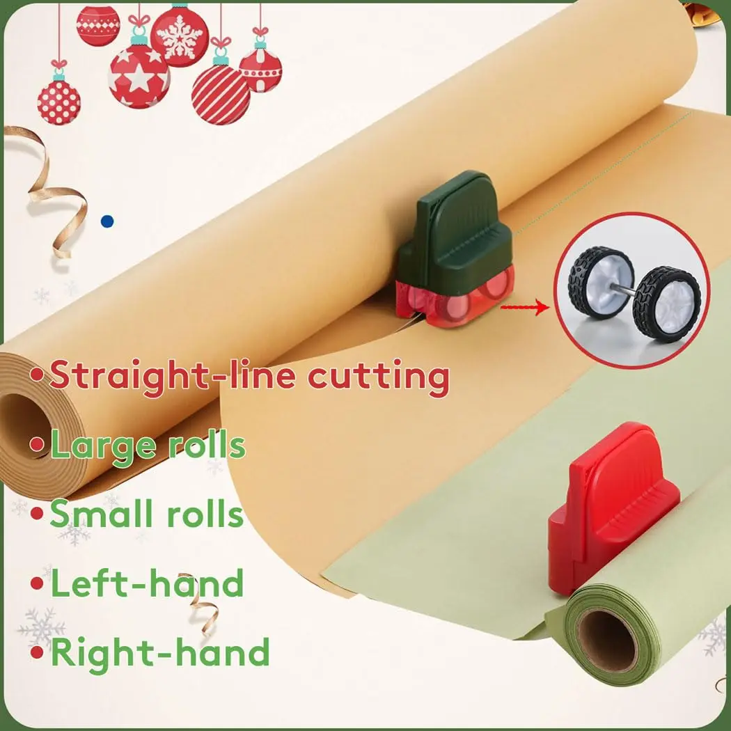 Wrapping Paper Cutter 2 piece with 2 interchangeable blades