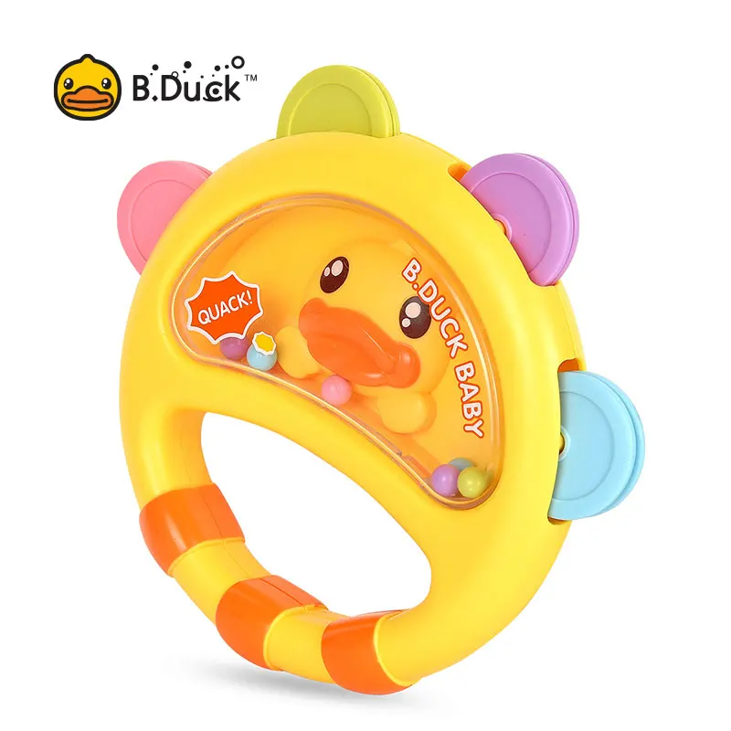 

B.Duck Colorful Hand Bell Toys Listening Training Toys Puzzle Enlightenment Vocalization Training Soothing Toys Nibble Children'