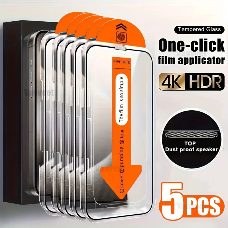 Tempered Glass Screen Protector For IPhone 16 15 14 13 12 11 17 16e Protective Film IPhone16 Pro Max XR X XS 7 8 16Plus_voghion.com