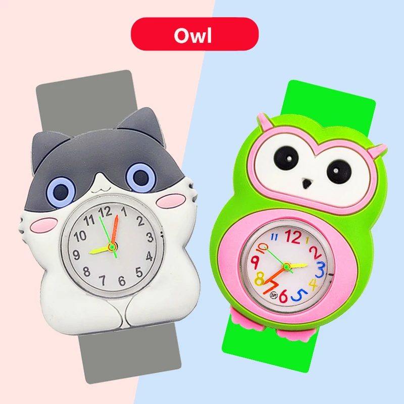Baby Watch 3d Cartoon Kids Montres Cadeau d'anniversaire 1-15 ans Fille  Garçon Enfants Temps d'étude Jouet Montre Horloge Batterie de rechange  gratuite Z