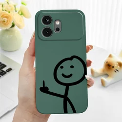 Thumb Up Silicone Soft Phone Case Cover for Honor 90 Smart (Dark Green)