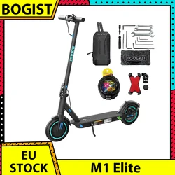BOGIST-patinete eléctrico M1 Elite plegable, Scooter con neumático de 8,5 pulgadas, Motor de 350W, 36V, 10Ah, batería de 25 km/h, velocidad máxima de 25-30km, rango de carga máxima de 120kg