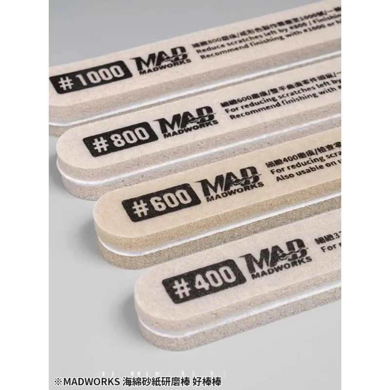 Sponge Sanding Sticks 4pcs Model Polishing Rods for Modeler
