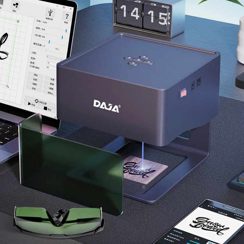 DAJA DJ6 レーザー彫刻機 3 ワット CNC レーザー切断彫刻機高速印刷
