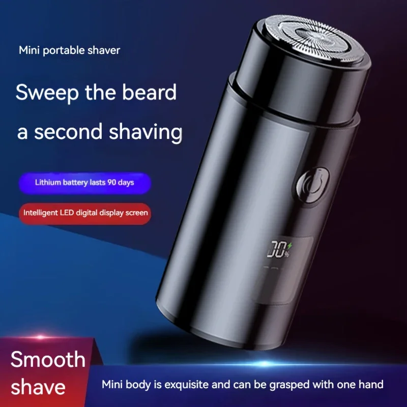 Mini Portable Electric Usb Rechargeable Shaver Mens Razor Portable Waterproof Razor Pocket Size Wet and Dry Mens Razor Trimmer