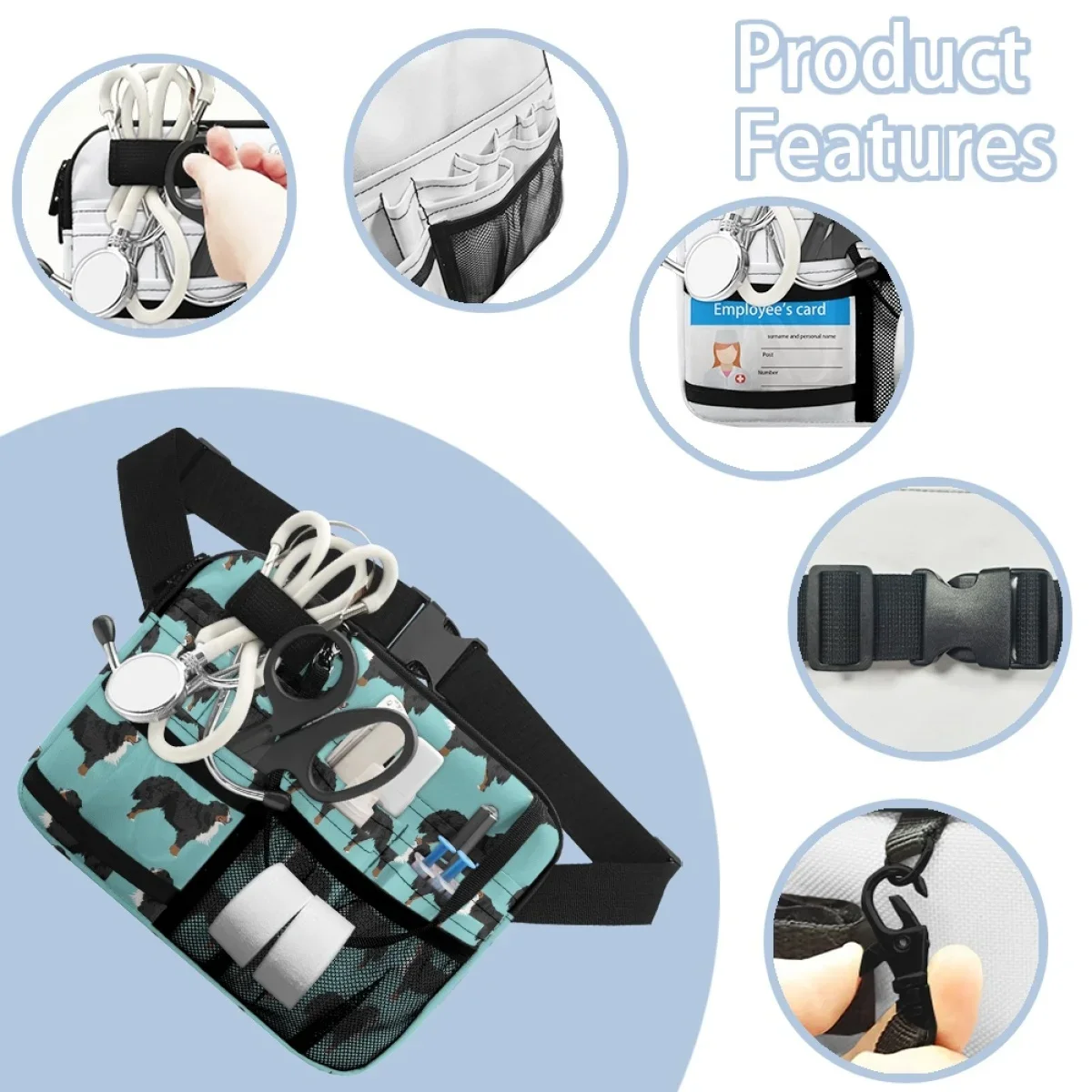 New Dog Fanny Pack Emergency Adjust Strap Waist Bags for Women  Brand Design Belt Organizer Storage Zipper riñoneras Para Hombre