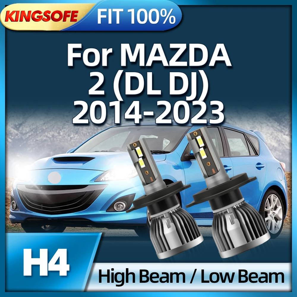 

KINGSOFE H4 LED Headlights 150W High Power Car Headlamp Bulb For MAZDA 2 DL DJ 2014 2015 2016 2017 2018 2019 2020 2021 2022 2023