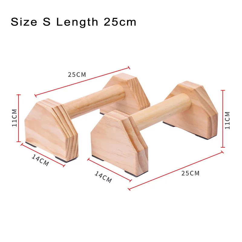 Fitness Push-ups Gymnasium Exercise Training Chest H-shaped Wooden Calisthenics Handstand Parallel Rod Double rod