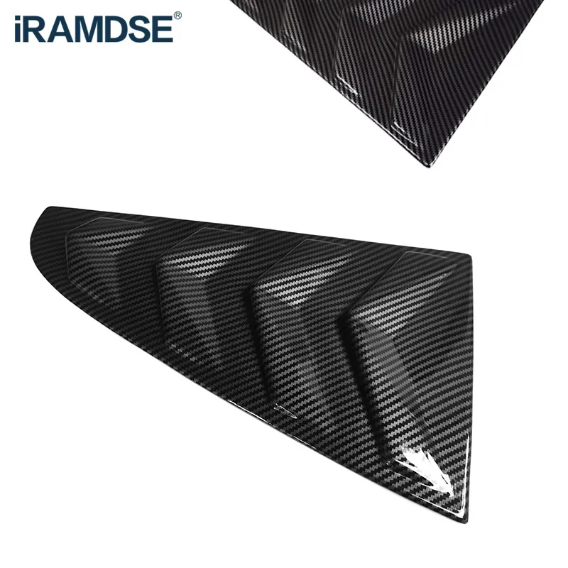 Quarter Side Window Louver Scoop Cover Vent Carbon Surface Spoiler Decorative Accessories for VW ARTEON Passat CC 2009-car accessories double sided adhesive spoiler