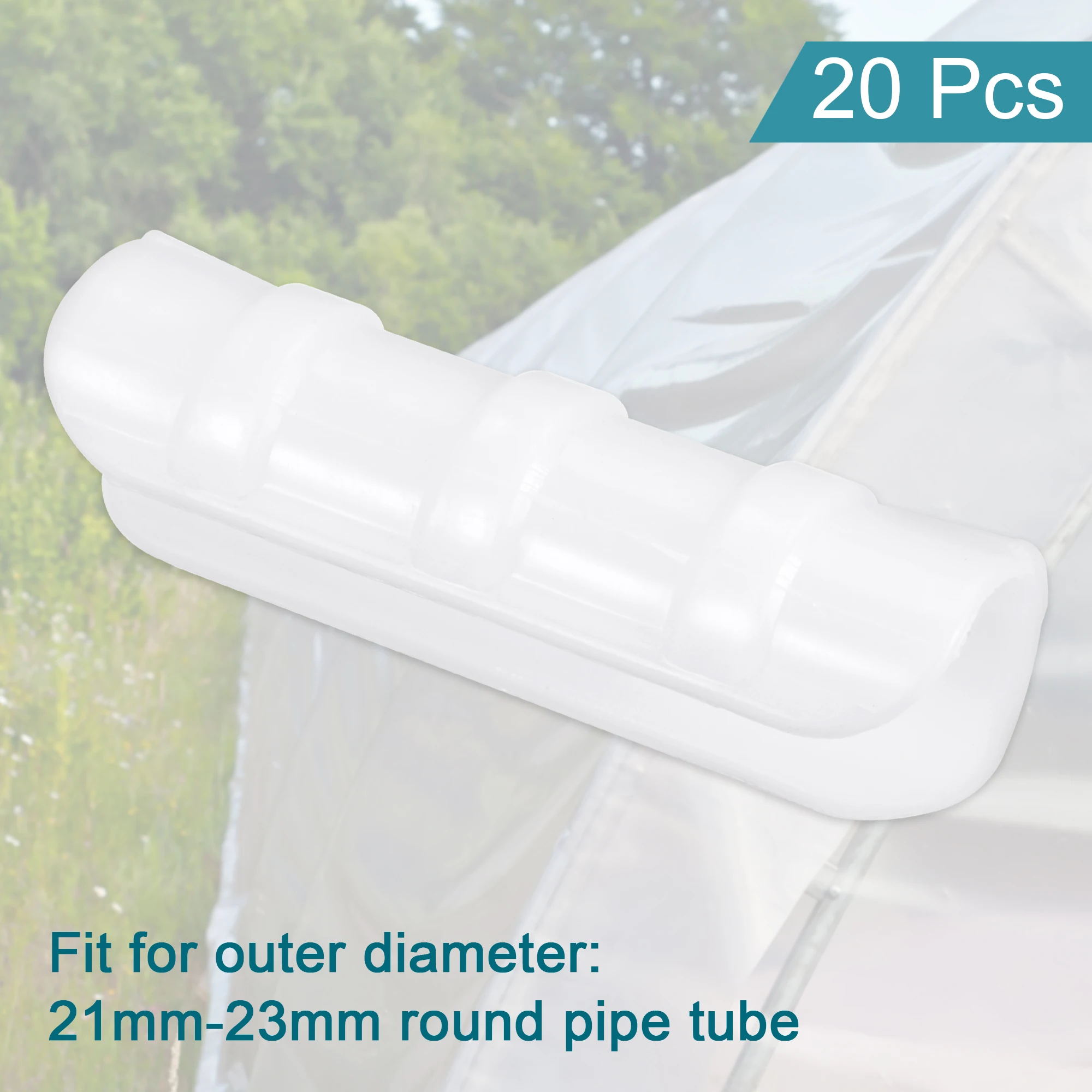 Snap Clamps Farm Plastic Clamps Greenhouse Film Grip Snap Clamp PVC Pipe for Greenhouse Plant Supplies 20Pcs