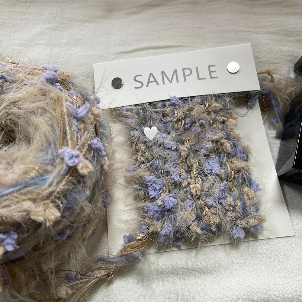 Garden Series Yarn 125g Hand Mixed Knitting Yarn Flower Thread Handmade Crochet Stick Needle Woven Bag Hair Loop Decoration 5