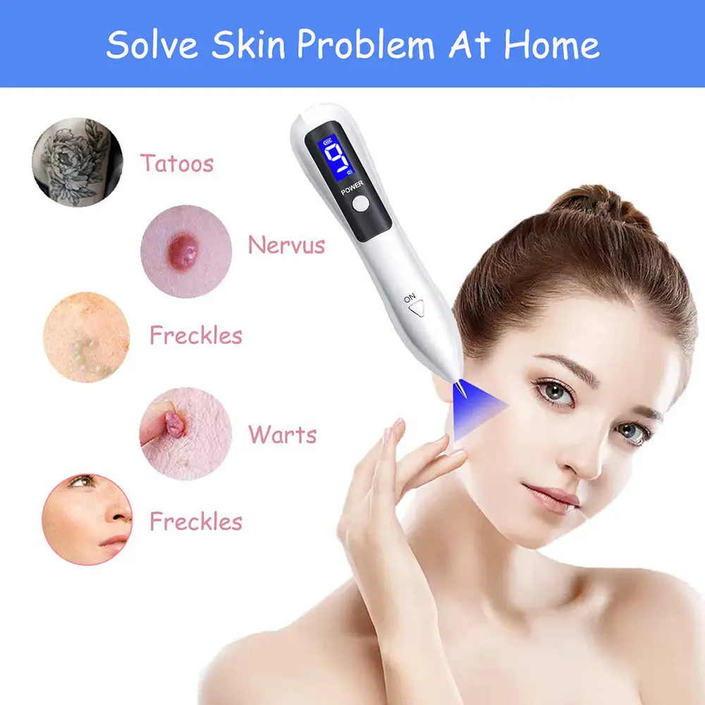 Laser Plasma Pen Freckle Skin Tags Remover Machine Skin Care Tool for Tattoo Mole Dark Spot Removal Home Beauty Salon Use