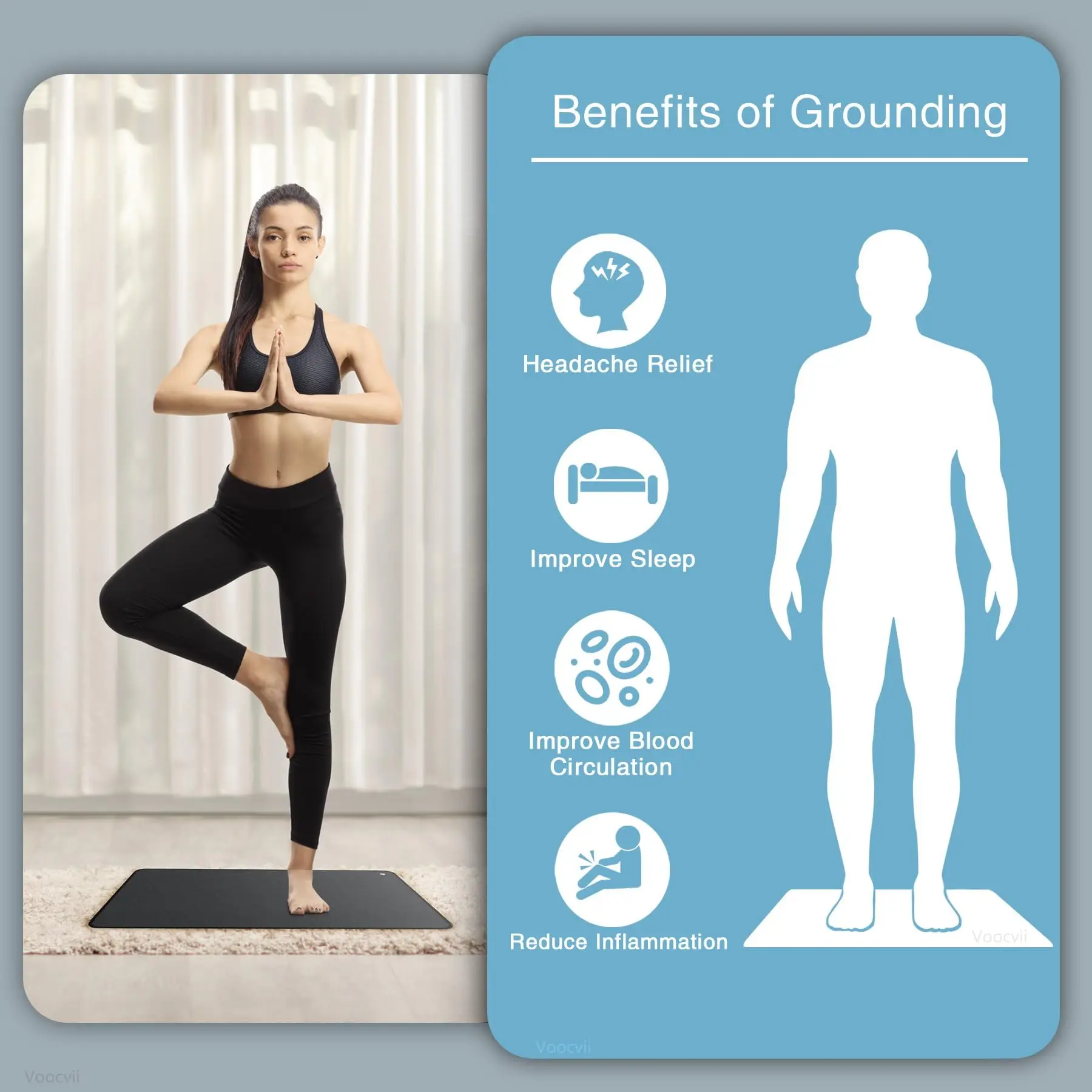Earthing Mat Groundingmat Multi-Size Grounding Yoga Mat Grounding Gas Small Size Floor Anti-Static