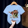 2024 Moana New Girls T-Shirts Summer Kids Cartoon T Shirts Short Sleeve Fashion Tees Tops Children Fashion Casual TShirts 1-14 Y 6