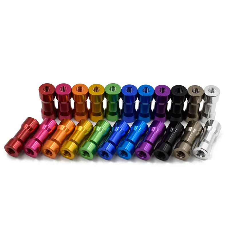 10pcs M3 알루미늄 스탠드 오프 스터드 M3 * 10/15/20/25/28/30/35mm RC 부품 용 더블 헤드 라운드 알루미늄 합금 스탠드 오프 스페이서 기둥
