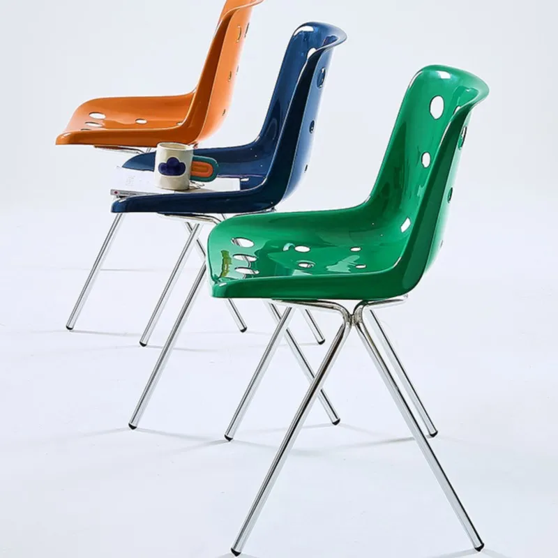Restaurants Chair Minimalist Coffee Shops Milk Tea Shops Backrest Dining Chairs 4 Pieces Chaise Salle A Manger Dining Chair