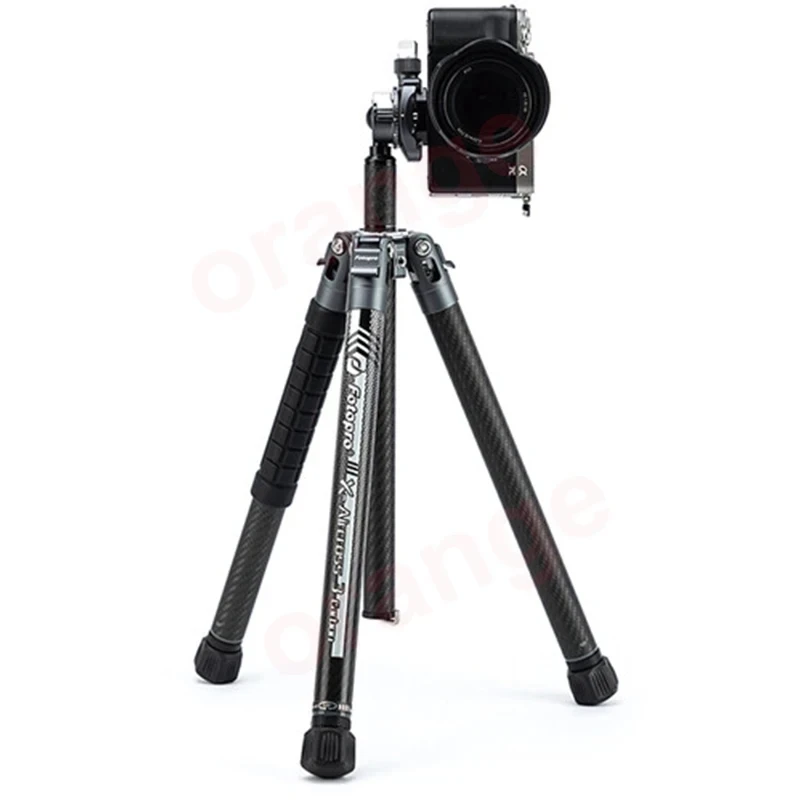Fotopro X Aircross 3 Lite 전문가용 비디오 삼각대, DSLR 카메라용, 경량 10kg 페이로드 탄소 섬유 삼각대