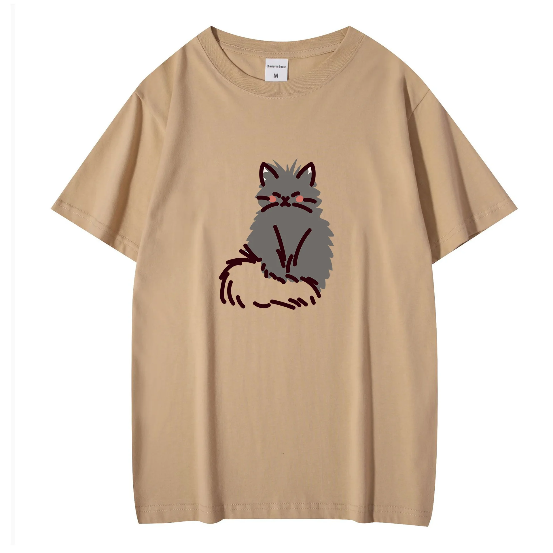 

STSVZORR Kawaii японская футболка с коротким рукавом Кот женская летняя Новинка 2023