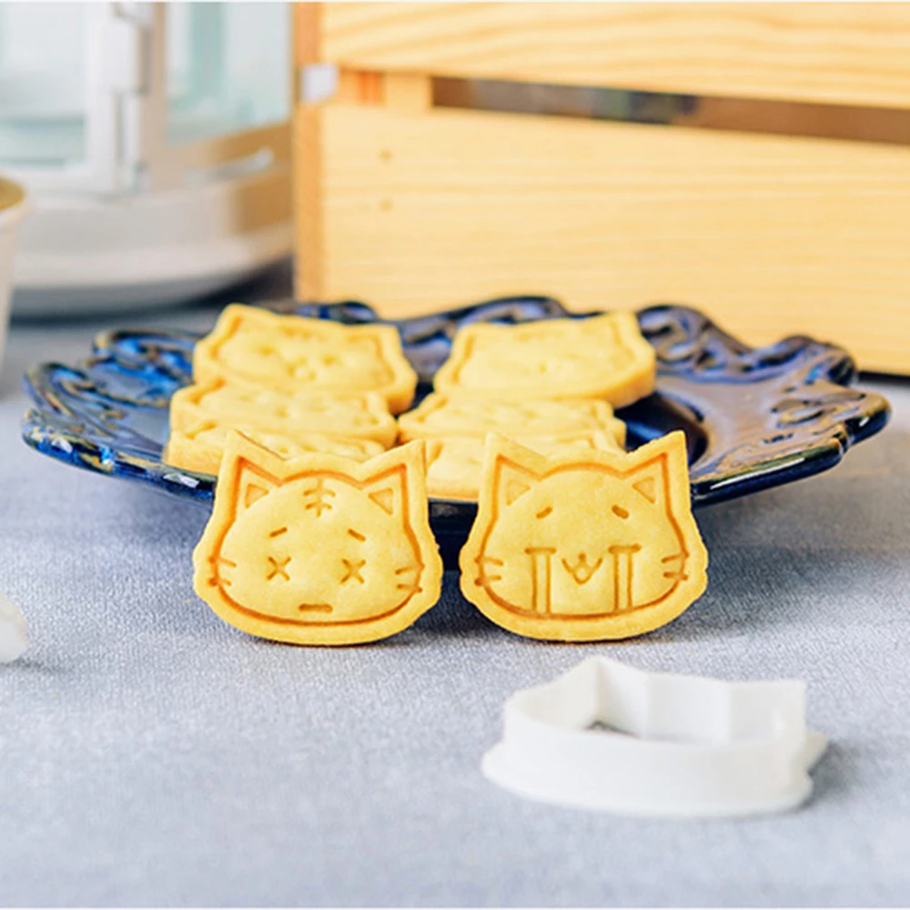 Cartoon Cat 3D Cookie Cake Cutter DIY Mold Fondant Cake Decorating Tools cookie cutter baking mold cookie mould fondant cutter