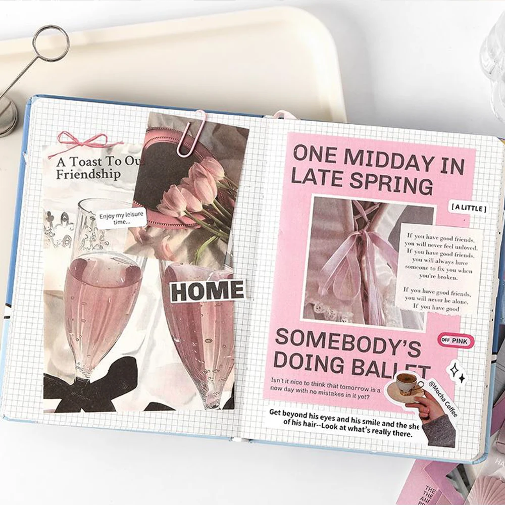 50 Pictures/book Materials, Simple Life Scene Pattern Collage, Romantic Moment Series Packaging, Origami Decoration