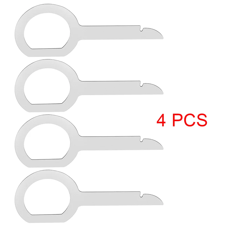 

4pcs Radio Stereo Removal Extractor Key Release Pin Head Unit Audio Install Tool For VW Audi Ford Mercedes Benz Skoda Car Parts